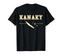 Kanaky Nouvelle-Calédonie Carte Or Homme Femme et Enfant T-Shirt