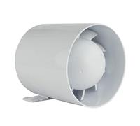 Kanal Rohrventilator Rohreinschub Abluft Lüfter Rohr Ventilator Leise Ø 150 mm 15 cm Rohrlüfter 20W - 257m³