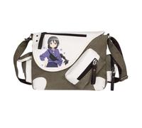KanameMadoka Sac à bandoulière Anime AkemiHomura/Miki Sayaka Sac à bandoulière Dessin animé Messenger Bag pour femmes et hommes Grand sac avec plusieurs compartiments, Modèle 01, 36*11*26CM