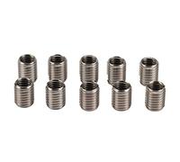 KANASI 10PCS Inserts de réparation de filetage, filetage interne M10x1,5 mm, filetage externe M12x1,75 mm, inserts filetés en acier inoxydable 303 pour l'électronique et les