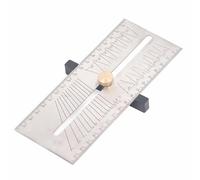 KANASI Adjustable Bevel 304 Stainless Steel Multifunctional T Shaped Sliding Ruler Woodworking Setting Tool