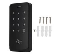 KANASI Clavier de contrôle d'accès sans fil, lecteur de carte numérique IP67 avec rétroéclairage bleu pour systèmes de sécurité de porte d'entrée