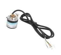 KANASI Codeur incrémental, arbre demi-creux ABZ triphasé 6 mm DC5-24 V 6000 tr/min pour motoréducteur et automatisation industrielle (C38S6G5-800Z-G24N)