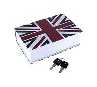 KANASI Coffre-fort de détournement avec serrure à combinaison, 7,09 x 4,53 x 2,17 pouces, livre de détournement de dictionnaire, coffre-fort caché pour argent, espèces, bijoux (British Flag Dream)