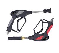 KANASI Ensemble de Pistolets de Lavage à Haute Pression, 5000PSI, 10,57 GPM, Pistolet à gâchette pour Lave-Auto Haute Pression, pour diverses Marques (Connecteur de Pointe à Filetage mâle M4x1,5 mm)