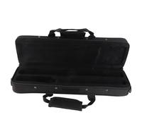 KANASI Étui pour flûte traversière 16 Trous, 15,5 Pouces, étui pour flûte traversière en Tissu Oxford Noir avec Coque Rigide et bandoulière réglable, Accessoires de flûte et