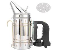 KANASI Fumoir de Ruche électrique 5V 27,5x23,5 cm / 10,8x9,3 Pouces en Acier Inoxydable avec poignée de Bouclier Thermique Équipement d'apiculture pour Apiculteur Professionnel