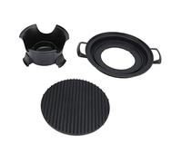 KANASI Grill Hibachi portable, poêle antiadhésive en aluminium moulé sous pression, barbecue de table pour le camping, les pique-niques et les voyages en solo.