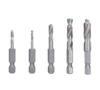 KANASI Jeu de forets courts à queue hexagonale, forets en acier rapide et carbure durable pour le perçage professionnel du métal, du plastique et du bois.