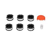 KANASI Ligne de Bobine de Coupe-Bordure, Accessoires de Coupe de Remplacement de Ficelle Robustes 30 Pieds, Paquet de 6 Petits, légers, Pratiques, permettant d'économiser du Travail de