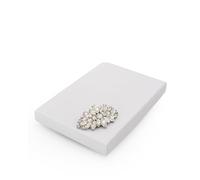 Kanasi Lot de 2 pinces à chaussures de mariée élégantes en cristal argenté pour talons de mariage ou plats, standard, Métal Cristal artificiel, Cristal artificiel