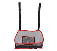 KANASI Organisateur de dossier de siège auto, pochette de rangement en filet réglable pour le conducteur, les passagers et les animaux de compagnie (Rouge)