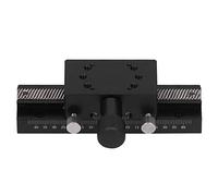 KANASI Plate-forme de coupe manuelle à queue d'aronde de l'axe X, platine coulissante linéaire à engrenages en alliage d'aluminium pour la fabrication d'équipements optiques et de