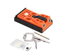 KANASI Pocket Hole Jig Kit, Adjustable 15 Degree Oblique Locator with Clamp and Drill Bit for Woodworking and Furniture Splicing