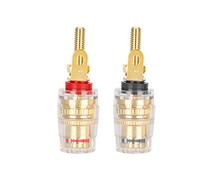 KANASI Prise Banane plaquée Or, connecteur d'écrou de Liaison, connecteur Audio de 4mm pour Haut-Parleur, Terminal d'amplificateur, Bricolage