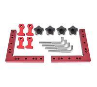 KANASI Right Angle Clamp, 90 Degree Positioning Tool for Woodworking and Metalworking with Aluminum Alloy Construction (160X160mm)