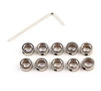 KANASI Shaft Collar, electroplated ferronickel shaft lock collar ring with M3 locking hole for industrial machinery and mechanical transmission applications (Latte style 6.1mm)