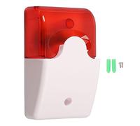 KANASI Sirène d'alarme Lumineuse sonore 12 V, Avertissement Clignotant LED à décibels élevés pour la Protection Incendie Contre Le cambriolage des magasins à Domicile