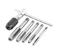 KANASI tap wrench set screw tap threading tool tapping tool hand tool kit metalworking DIY M6 M7 M8 M10 M12 NPT thread pitch bearing steel durable T-handle wrench manual threading