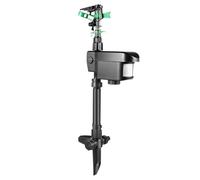 KANBCNG Arroseur solaire automatique activé par le mouvement - 5,5 bar - Zone de protection : 9 m - 93 m² - Jour et nuit - Jet d'eau - Répulsif pour animaux - Répulsif pour chats - Vergers fruitiers