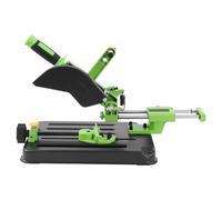 KANBCNG Support de meuleuse d'angle - Support de séparation pour meuleuse d'angle à une main - Support universel fixe - 100-125 mm - Double trou - Vert