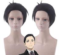 Kanbe Daisuke Cosplay perruque hommes Anime The Millionaire Detective Balance: ILLIMITÉ noir court cheveux synthétiques cosplay perruques + bonnet de perruque Kanbe Daisuke perruque 671