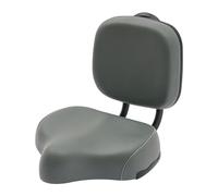 Kanbihao Selle de Vélo avec Dossier Gris - Siège Confortable pour Tricycle & Vélos Électriques - Hauteur Réglable - Hommes, Femmes & Séniors