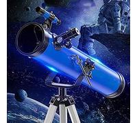 KANBUN Binoculaires Portables Télescope d'astronomie débutant à Haute Puissance pour Les Adultes avec Un trépied réglable, 114 mm de Grand diamètre, télescope d'astronomie de Voyage pour Les