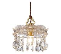 KANBUN Lampe de Plafond à Suspension en Cristal, îlot de Cuisine au-Dessus de l'évier, éclairage Suspendu au Plafond, Lustre en Cristal décoratif pour Salle à Manger, Hall d'entrée, Couloir,