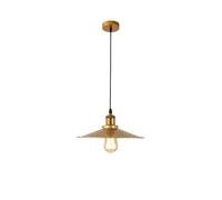 KANBUN Luminaire Suspendu en métal doré de Style Industriel - luminaire Suspendu américain Vintage pour Table de Salle à Manger, îlot de Cuisine, Abat-Jour Rustique, Lustre de Plafond de Ferme