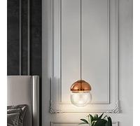 KANBUN Luminaires Suspendus de Style Danois, simplicité Moderne, Boule de Verre, Lustre pour Salle à Manger, Chambre à Coucher, Lampe réglable, Bar, café, chaîne, Lampe à Suspension, Lustre d'art