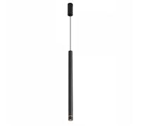 KANBUN Lustre en Aluminium Noir. Tube Long, Suspension cylindrique, 3 W, Suspension pour îlot de Cuisine, Chambre, Bar, éclairage de Spots (lumière Chaude, H-30 cm)