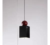 KANBUN Lustre Long décoratif en Peinture Rouge vin, éclairage Suspendu pour Salle à Manger, Cuisine, îlot, Style Moderne et élégant, 3 Modes de Couleur (Rouge/Noir/Blanc)