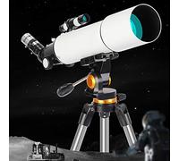 KANBUN Télescope monoculaire, télescope pour Les Enfants Adultes Adultes débutants télescopes réfracteurs de 80 mm, HD à Faible luminosité avec Adaptateur de Smartphone, Sac à Dos et Filtre de Lune
