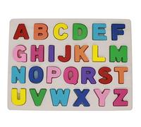 KanCai Alphabet Puzzle en Bois ABC Lettres Apprendre Les Lettres Jouet éducatif pour Les Tout-Petits et Les Enfants (Alphabet Puzzle)