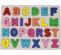 KanCai Alphabet Puzzle en Bois ABC Lettres Apprendre Les Lettres Jouet éducatif pour Les Tout-Petits et Les Enfants (Alphabet Puzzle)