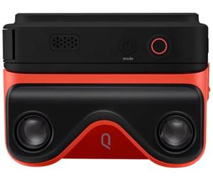KanDao QooCam Ego - Caméra 3D intégrée avec visionneuse, vidéos 4K, Affichage stéréoscopique instantané, idéale pour Les Voyages, Les fêtes, Appareil VR, Appareil Photo Noir et visionneuse 3D Rouge.