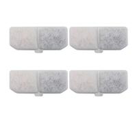 KANDE Lot de 10 filtres de rechange pour fontaine à eau pour chat - Filtre de circulation d'eau rectangulaire au charbon actif pour animaux domestiques - Fournitures d'alimentation et d'arrosage pour