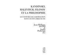 Kandinsky, Malevitch, Filonov et la philosophie: Les systèmes de l'abstraction dans l'avant-garde russe