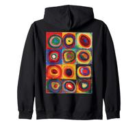 Kandinsky's Color Study, carrés avec Cercles concentriques HD Sweat à Capuche