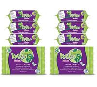 Kandoo Lingettes Melon Humides Jetables Adaptées aux Enfants Douceur Extrême 4 Packs de 60 lingettes, 240 unités (Lot de 2)