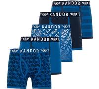 Kandor Caleçon Homme - Lot de 3, Confortable, Short en Coton avec Élasthanne, Sous-vêtement Originaux, Slip Noir et Coloré, Sport (XL, Lingo Pack B)