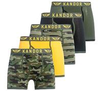 Kandor Caleçon Homme - Lot de 3, Confortable, Short en Coton avec Élasthanne, Sous-vêtement Originaux, Slip Noir et Coloré, Sport (XXL, Camobee Pack A)