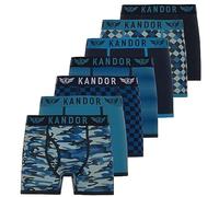 Kandor caleçon Homme - Lot de 7, Boxers pour Hommes Confortables, Boxer Shorts en Coton avec élasthanne, sous vêtements Originaux, Calecon coloré, Slip Sport Underwear JECKERS (XL, Pack A)