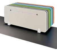 KanDuo 1 cloison de Bureau, Panneau de confidentialité autoportant avec Fente for Carte, réduit Le Bruit et Les Distractions visuelles(Grigio,30x120 cm)