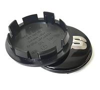 KAnduo 4 pièces Auto Cache-moyeux Cache Moyeux Compatible avec pour BBS 56MM 60MM 65MM 68MM,56mm-Black-Silver