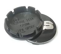 KAnduo 4 pièces Auto Cache-moyeux Cache Moyeux Compatible avec pour BBS 56MM 60MM 65MM 68MM,65mm-Black-Silver