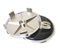 KAnduo 4 pièces Auto Cache-moyeux Cache Moyeux Compatible avec pour BBS 56MM 60MM 65MM 68MM,68mm- Black-Gold