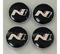 KanDuo 4 pièces Auto Cache-moyeux Cache Moyeux Compatible avec pour Hyundai N Line i30 i20 Sonata Accent Tucson Elantra Veloster 60mm,56mm-B