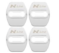 KAnduo 4 Pièces Couvercle de Serrure de Porte de Voiture Compatible avec pour Hyundai Tucson L N Line i30 i20 Veloster Creta Cruz Nline Kona, B-Type-E